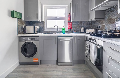 Rushmoor District Apartment | Contemporary Town Center Apartment with WiFi & Pet-Friendly