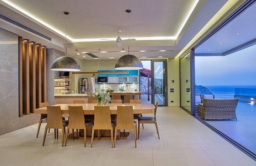 Agia Pelagia Villa | Relaxing Getaway with Ocean Views and Heated Pool