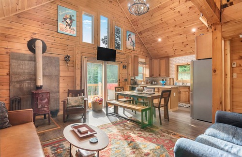 Denver Cabin | Relaxing Private Log Cabin with Hot Tub and Firepit