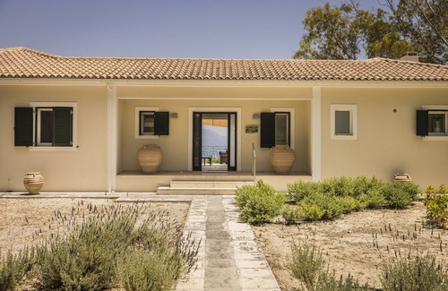 Leivathos Villa | Inviting Villa with Ocean Views, Pool & Tennis Court