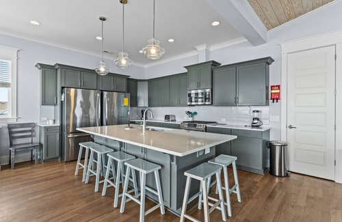 Yaupon Beach House | Oceanfront Escape with Private Pool & Elevator Near Pier