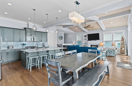 Yaupon Beach House | Oceanfront Escape with Private Pool & Elevator Near Pier