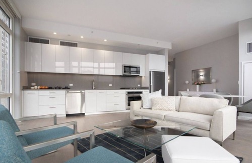 Koreatown Condo | Spectacular Studio with Pool and Outdoor Fireplace at Solari