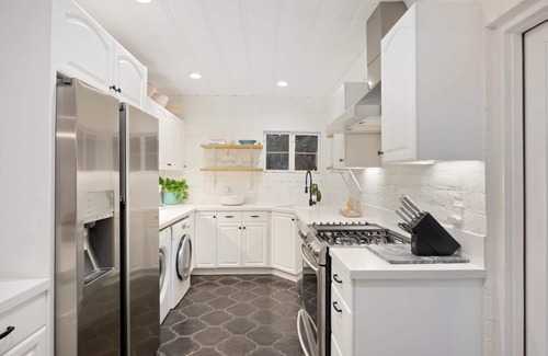 Tahquitz River Estates House | Fall Escape: Bungalow with Private Pool & Green Space