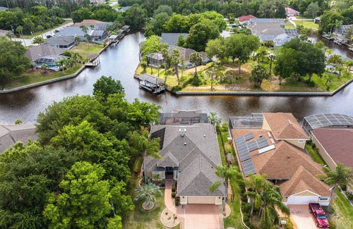 Palm Harbor Cottage | Relax at Splashing Dolphins with Spa and Pool Access