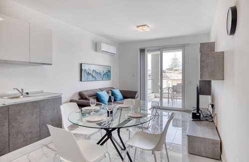 Swieqi Apartment | Inviting 2BR Apartment Just Steps from St Georges Bay