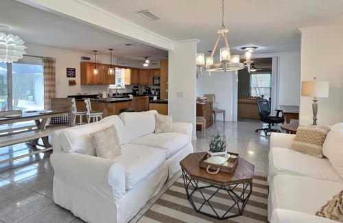 Dolphin's Cove House | Secluded Pool Oasis with Ocean Views & Pet-Friendly Stays