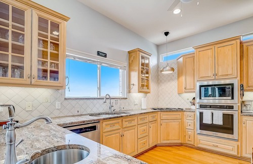 Travis Landing House | Sprawling private home with a large yard, water views, in-home gym, W/D, & AC