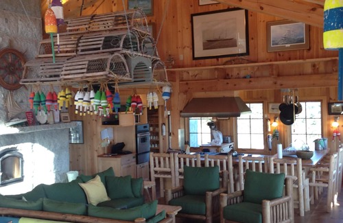 Stonington Cabin | Exclusive Spruce Island: Ideal for Gatherings with Ocean Views