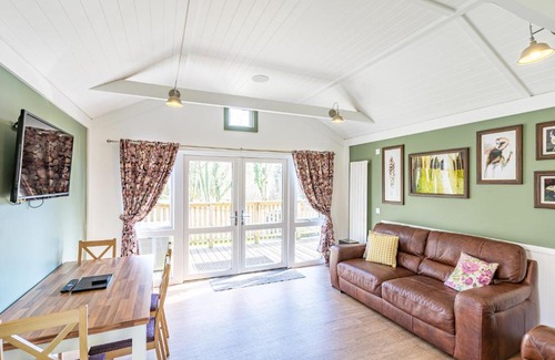 Newton Stewart Ski Chalet | Relax at Squirrel Lodge 40 with Hot Tub & Pet Friendly Stay