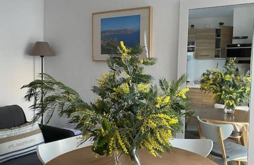 Boulouris-sur-Mer Apartment | Relaxing St Raphaël Retreat with Pool & Ocean Views