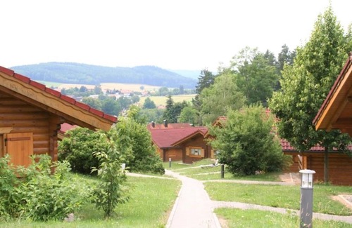 Stamsried Apartment | Cozy Log House Retreat in Nature Experience Village Stamsried