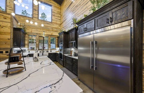Pickens Cabin | Experience Stallion: Creekside Retreat with Hot Tub & Game Room