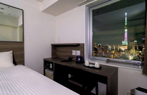 Nishiasakusa Hotel | Standard Twin Room Tower View @Hotel Tokyo