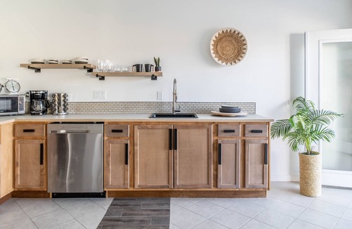 Desert Hot Springs Apartment | Starlit Nights Getaway: Pet-Friendly Retreat with Spa