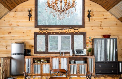 Sugar Grove Cabin | Delightful Starry Nights: Farm Stay with Petting Zoo Fun
