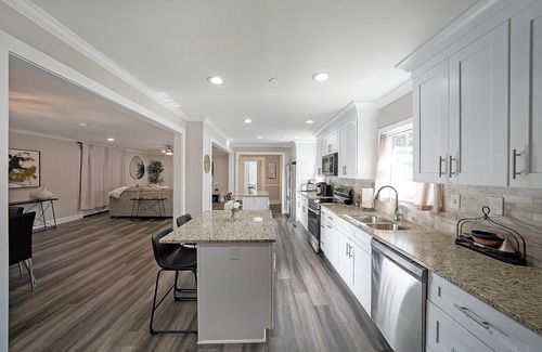 Stone Mountain House | Stay in Style: Beautifully Designed Home with Outside Space/Seating, Charcoal Grill