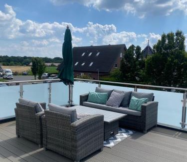 Region Hannover District Apartment | Relax at Staylight Isernhagen Loft with Rooftop Terrace
