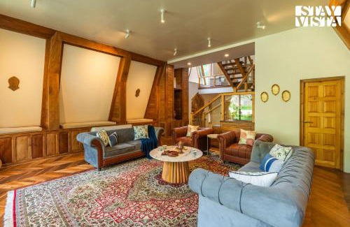 Nishat-Shalimar Villa | StayVista at Alpha and Peek a boo with Lawn, BBQ, Aframe and Bonfire