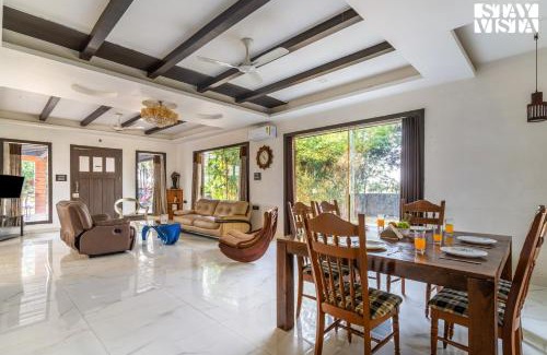 Sanwer Villa | StayVista at Grandeur Living Villa with BBQ, Wi-Fi