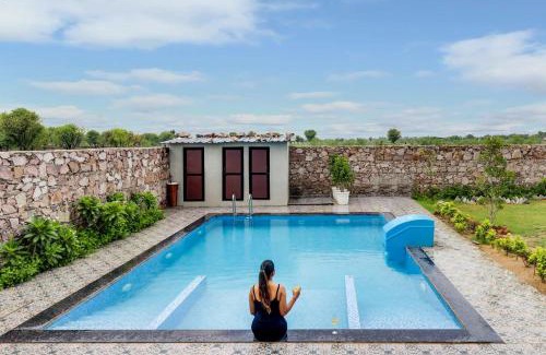 Sanganer House | Relaxing Retreat at StayVista's La Villa Farm with Pool