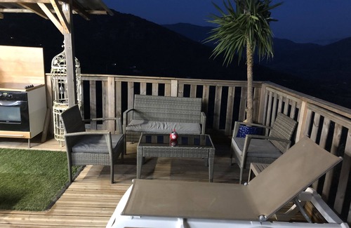Olmeto Ski Chalet | Stella Gitotel Chalet: Panoramic Terrace & Private Pool