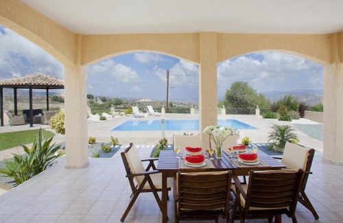 Stroumpi Villa | Relax at Stella Villa: 4-Star Stay with Pool & Hot Tub