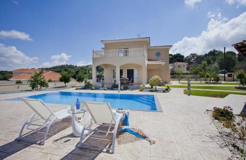 Stroumpi Villa | Relax at Stella Villa: 4-Star Stay with Pool & Hot Tub