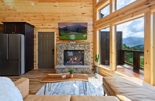 Wears Valley Cabin | Rustic Modern Cabin with Stellar Views and Inviting Amenities