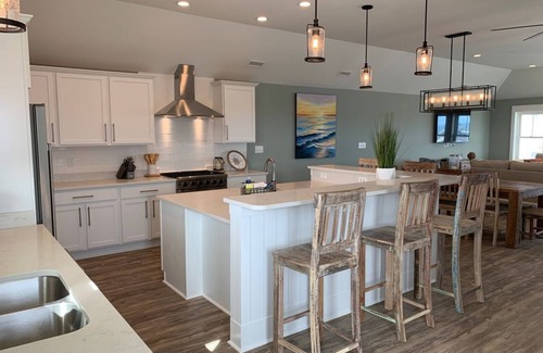 Nags Head House | Beachfront Escape with Private Pool & Elevator to Jennette's Pier