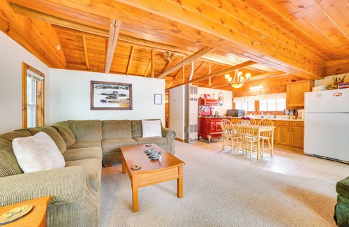 Levering Cabin | Steps to Lakefront: Dog-Friendly Cabin in Levering