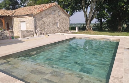 Monbalen House | Idyllic Stone Country House with Pool & Summer Kitchen