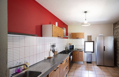 Labeaume House | Cozy Stone Farmhouse Retreat with Pool & Pet Friendly
