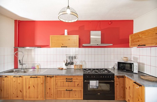 Labeaume House | Cozy Stone Farmhouse Retreat with Pool & Pet Friendly