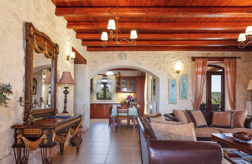 Eletherna Villa | Picturesque Stone Villa with Private Pool & Ocean View
