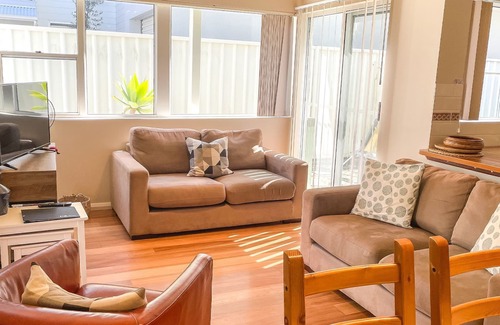 Fingal Bay House | Steps to the Beach with Pool and Ocean View Comfort