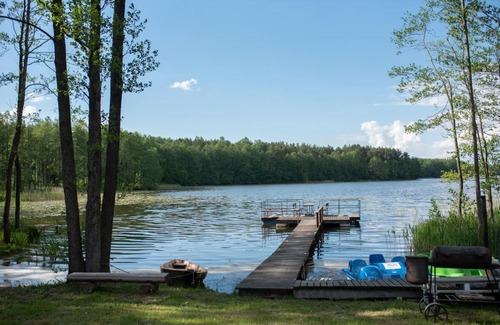 Alytus county Other | Tranquil Stovyklavietė by Palazdijo Lake with Pool & Hot Tub