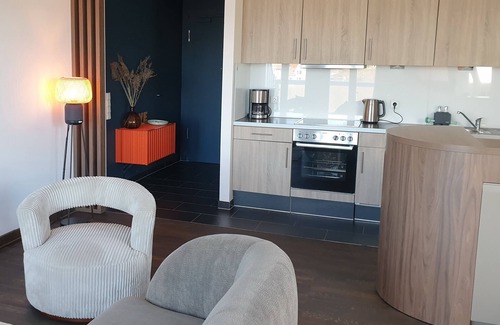 Wremen Apartment | Seaside Retreat: Spacious Top-Floor Apartment with Sauna
