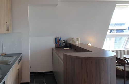Wremen Apartment | Seaside Retreat: Spacious Top-Floor Apartment with Sauna