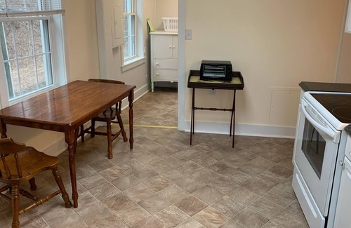 Hot Springs Apartment | Stream View Apartment in the Heart of Hot Springs