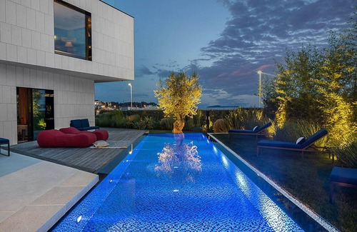 Fazana Villa | Elegant Beachfront Istria Villa with Pool & Spa Amenities