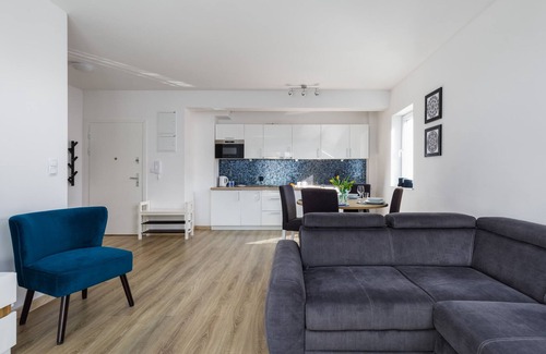 West Pomeranian Voivodeship Apartment | Pet-Friendly Retreat with Balcony in Kolobrzeg