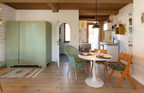 Prien am Chiemsee Apartment | Cozy Studio for Two with Terrace and Kitchen Amenities