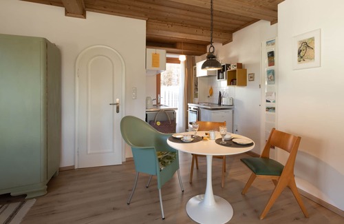 Prien am Chiemsee Apartment | Cozy Studio for Two with Terrace and Kitchen Amenities