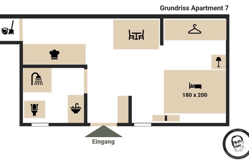 Goslar Apartment | Cozy Little Apartment with Courtyard View & Kitchen
