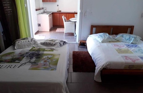 Bouillante Apartment | Seaside Studio with Pool & Garden, Steps from the Beach