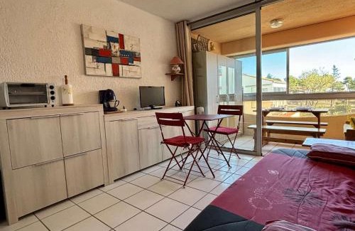 Plage d'Argeles Apartment | Cozy Appart Studio with Pool Access in Argelès-sur-Mer