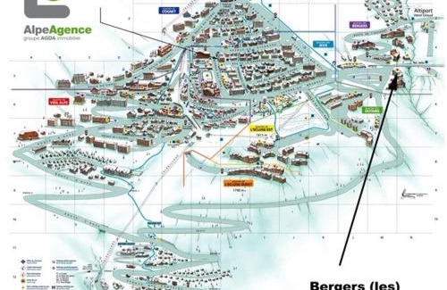 Bergers Apartment | Studio cabine confortable, 30m², 5 pers, piscine, balcon, proche pistes, commerces - Alpe d'Huez - FR-1-405-361
