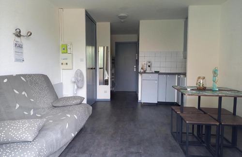 Cap d'Agde Apartment | Ocean View Studio Cabine Port Dauphin with Pool Access
