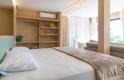 Sambaqui Apartment | Cozy Studio with Bathtub and Ocean View Getaway